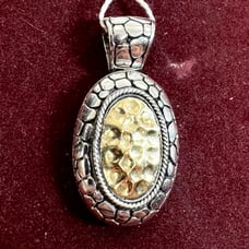 .925 Silver and Gold Pendant