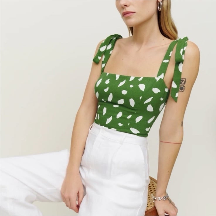 Reformation tie top