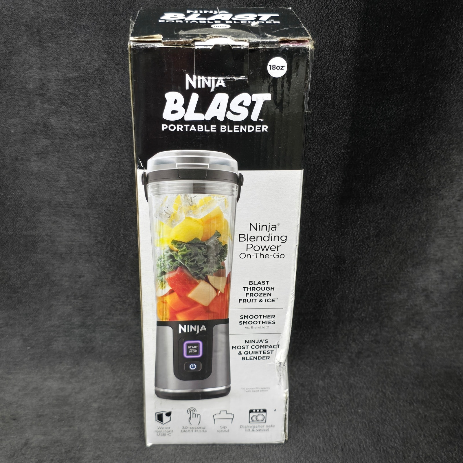 Ninja BC151BK Blast Portable Cordless Personal Blender 18 oz Vessel Rechargeable