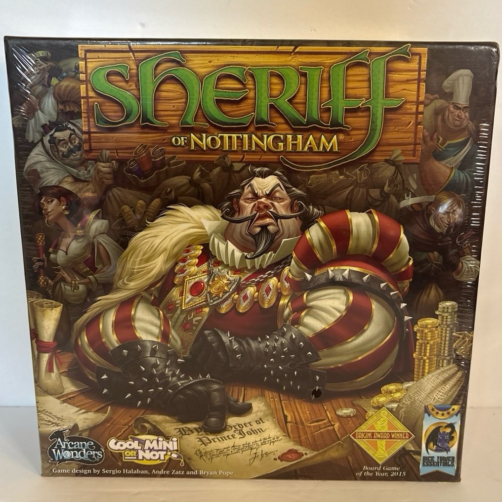 NEW & SEALED Sheriff of Nottingham Board Game - Origins Award Winner! - 2015