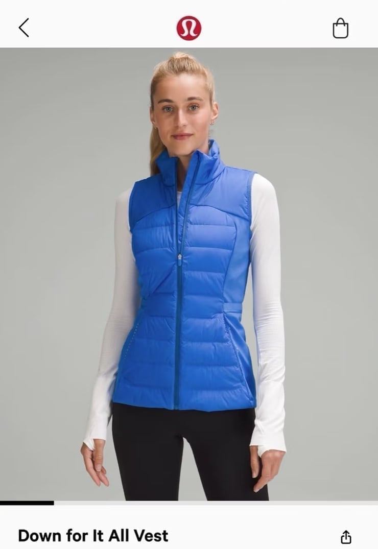 Lululemon Women’s Down for it all vest