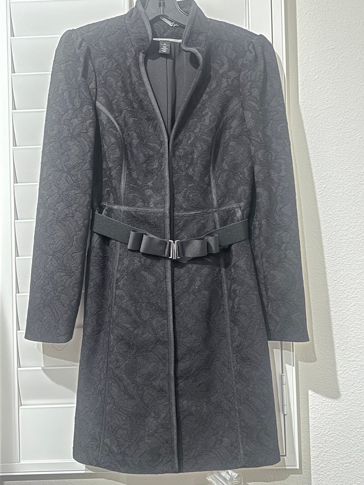 Belted Lace trench Coat
