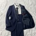 Men's Navy Tuxedo Suit Set, Excellent Condition, Size M Equivalent