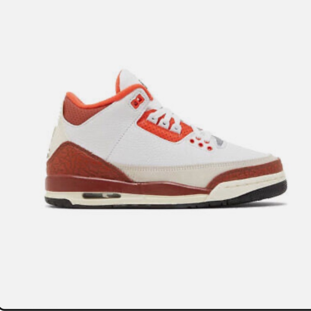Nike Air Jordan 3 Retro SE Dunk on Mars (GS) DV7028-108 White/Orange SZ 7Y