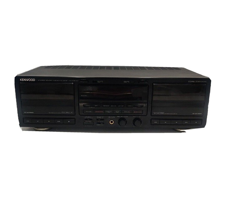 Kenwood Stereo Double Cassette Deck KX-W8040 For Parts Deck B Work Fast