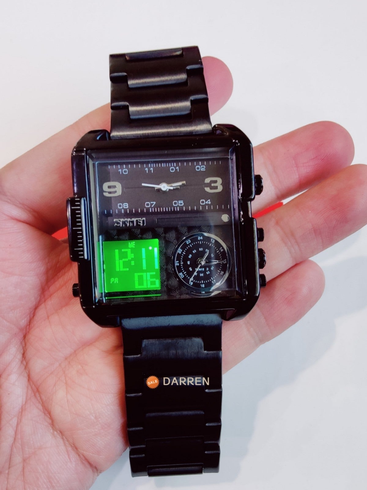 Sport Men's Watch Luxury Brand Quartz Military Wristwatch Clock LED Display