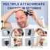Head Shaver 7D/Razor w/ Nose Hair Trimmer Waterproof Wet Dry Mens Grooming Blue