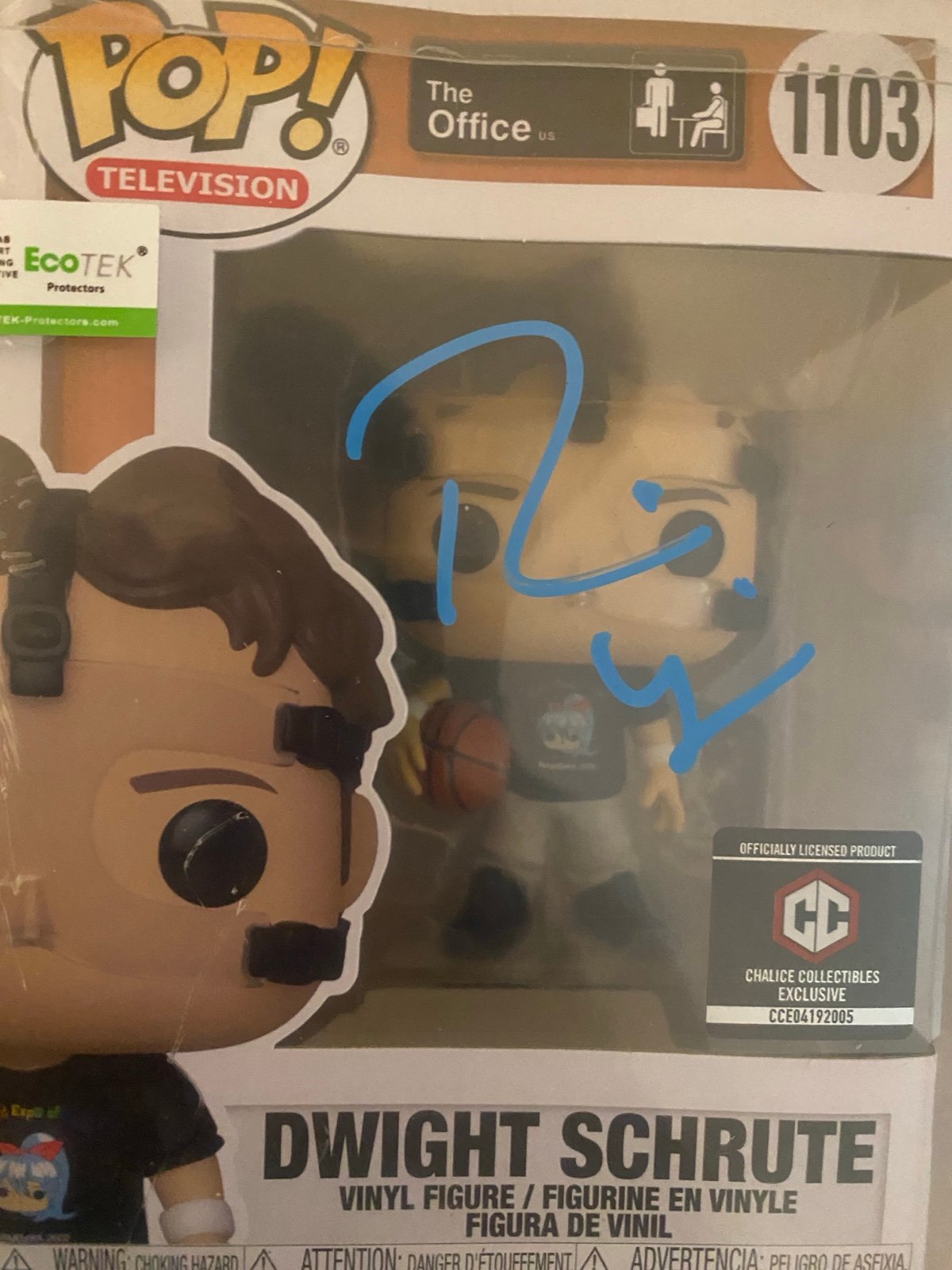 Funko Pop Dwight Schrute Jsa certified