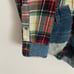 Handmade Deconstructed Upcycle Chambray Plaid Shirt / Kimono jacket Size XL