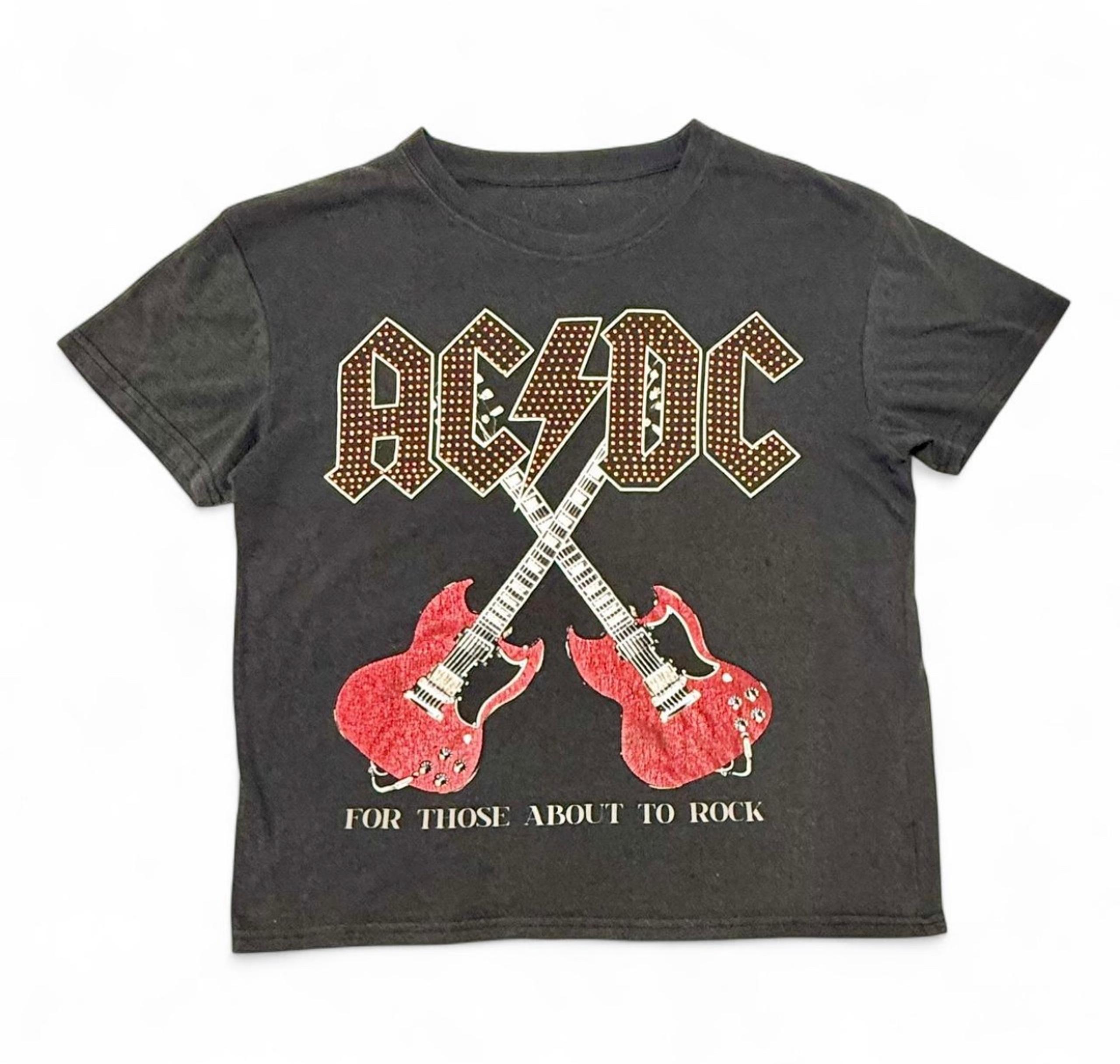 Vintage-style ACDC "For Those About to Rock" Studded T-Shirt - AC/DC