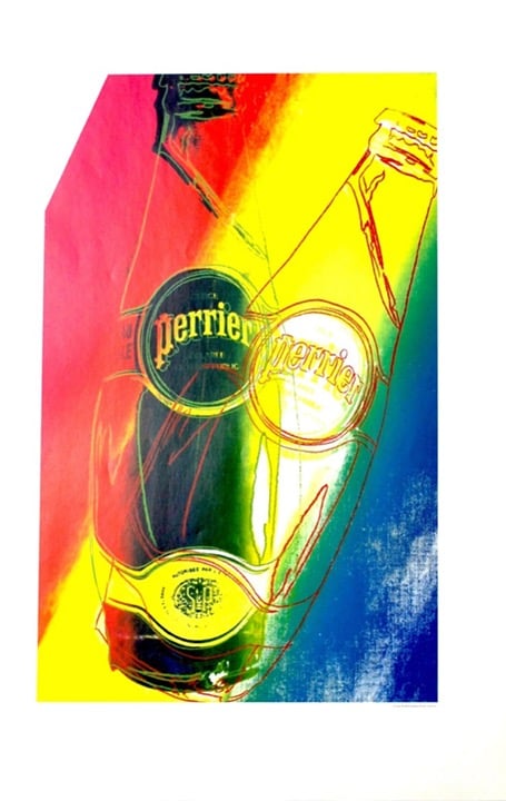 Andy Warhol Perrier 7 Pop art print 1999