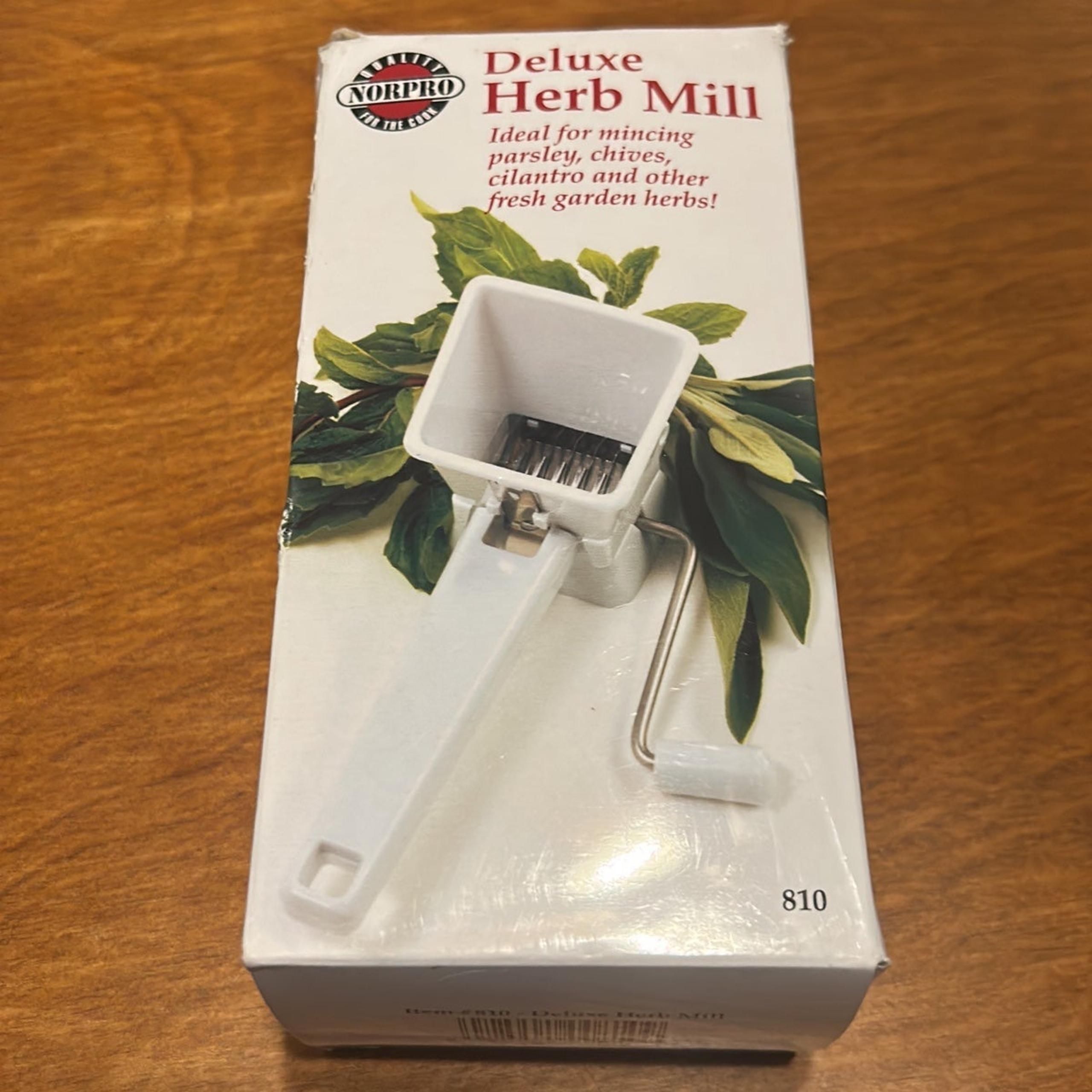 NORPRO Deluxe Herb Mill Minces Fresh Garden Herbs: Parsley, Cilantro, Basil etc.