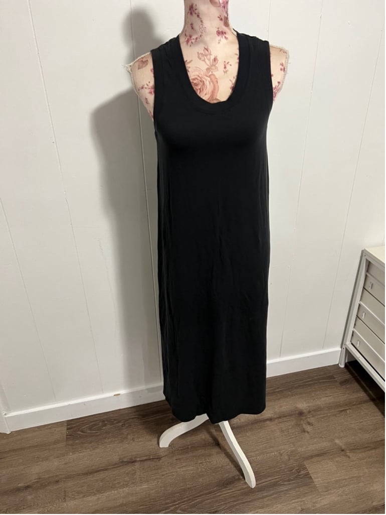 Women's Lululemon All Yours Tank Maxi Dress Black Sleeveless SZ 6