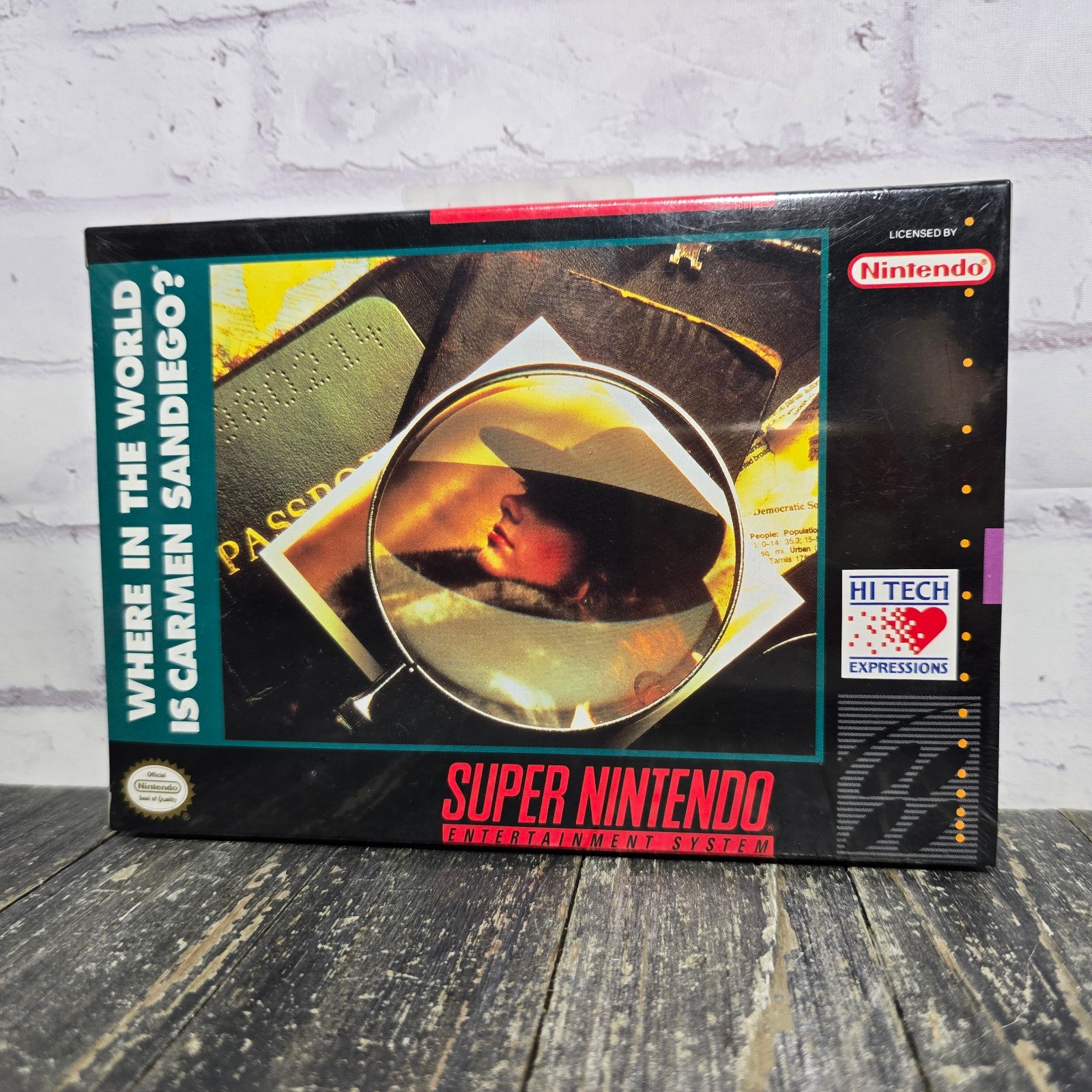 NEW Where in The World is Carmen Sandiego? (Nintendo SNES, 1993) Sealed