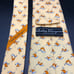 Salvatore Ferragamo Tie Silk Necktie Jumping Dolphin Ocean