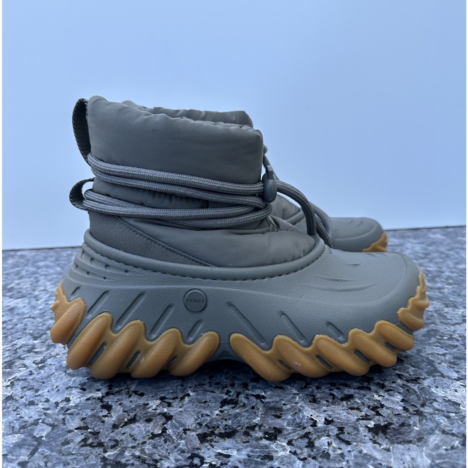 Crocs Echo Boots Size Men’s Size 5/ Women’s Size 7 Dusty Olive