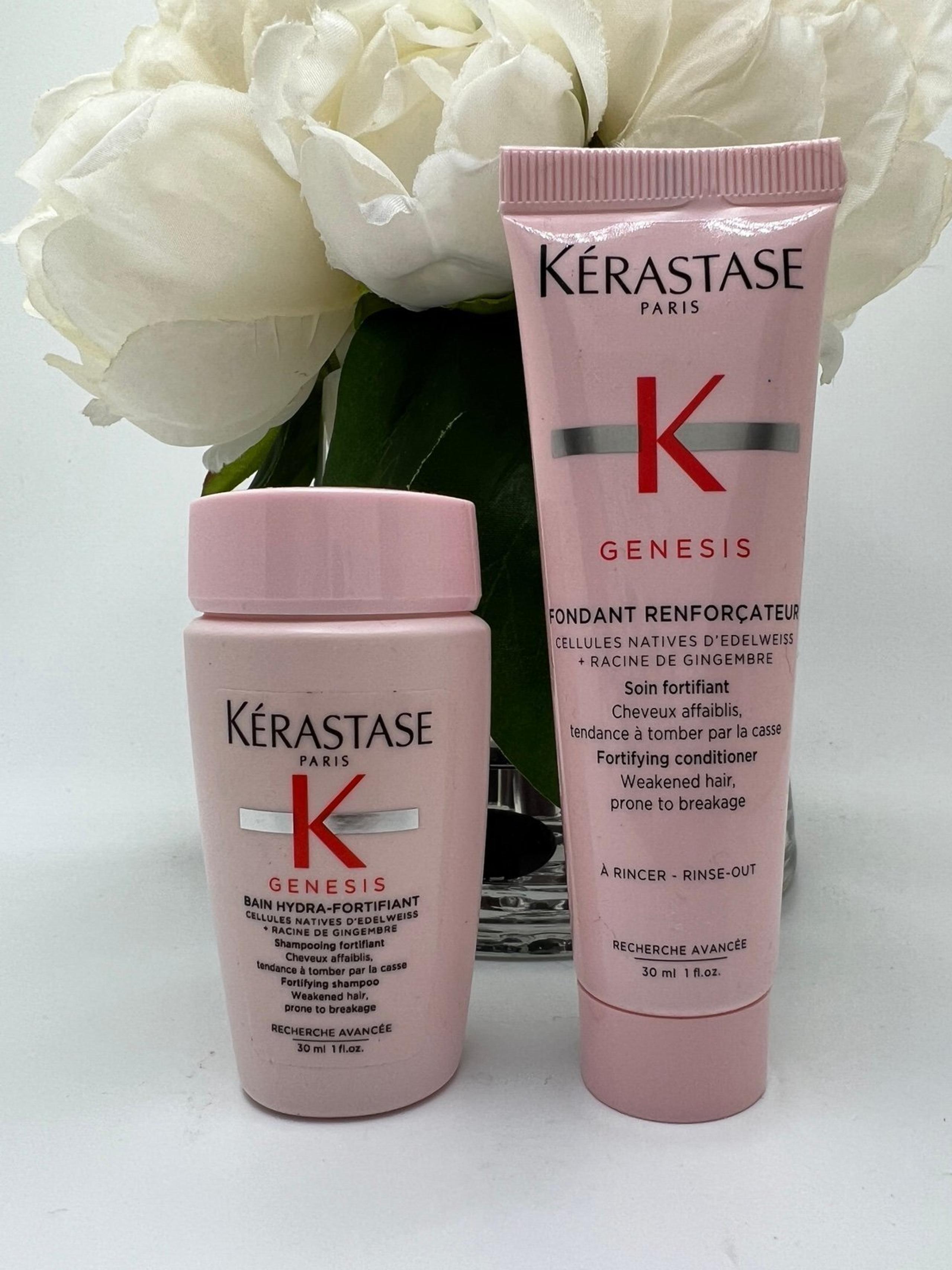 NEW Kerastase Genesis Bain Hydra-Fortifiant Shampoo & Fondant Conditioner 1oz EA