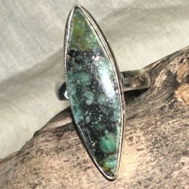 Chrysocolla Modern statement Handcrafted ring 7