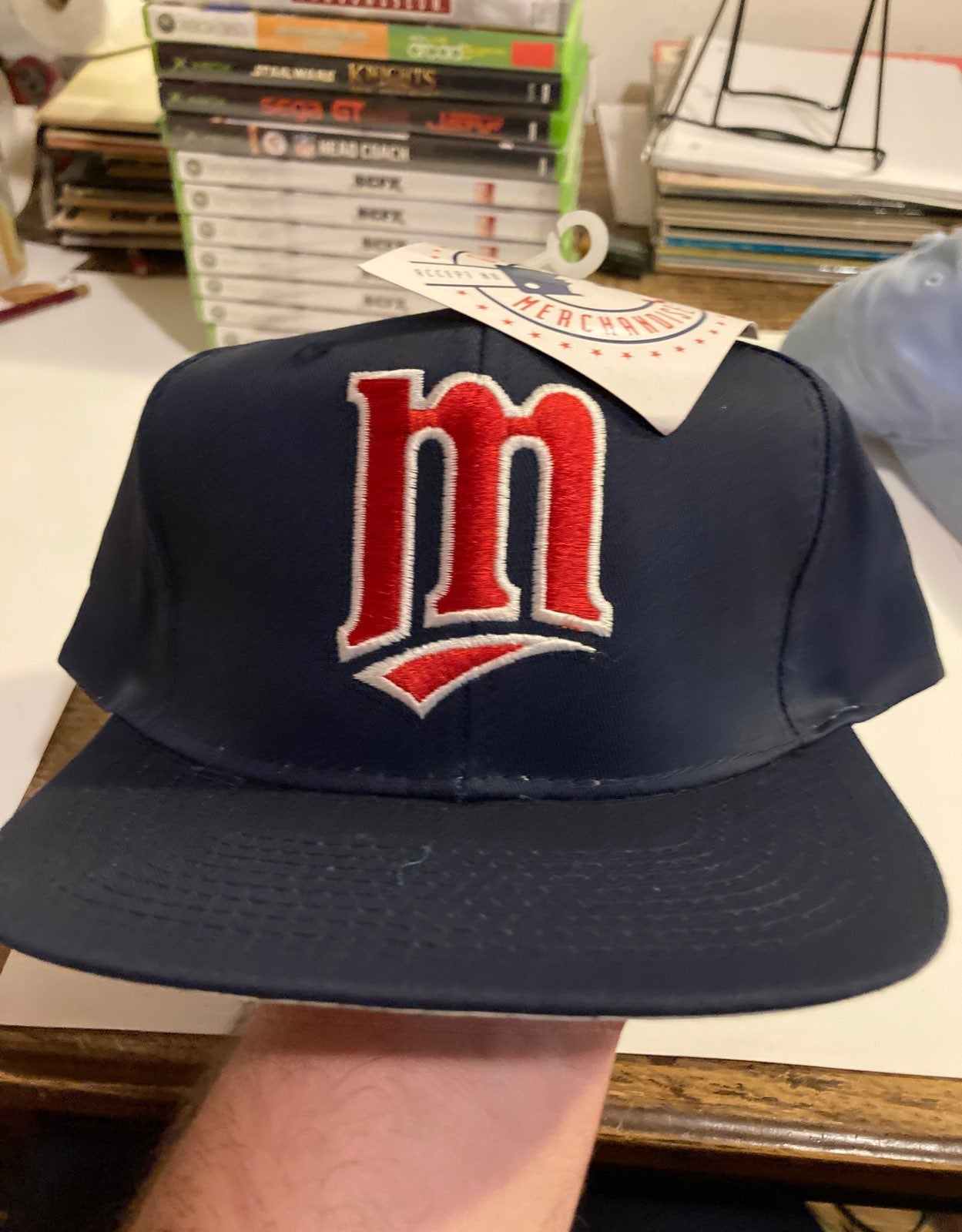 Minnesota Twins Snapback Hat New Vtg.