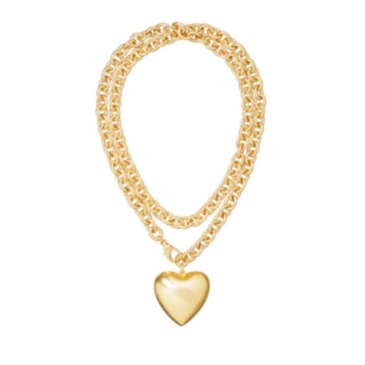 Roxanne Assoulin The Puffy Heart Necklace in Gold