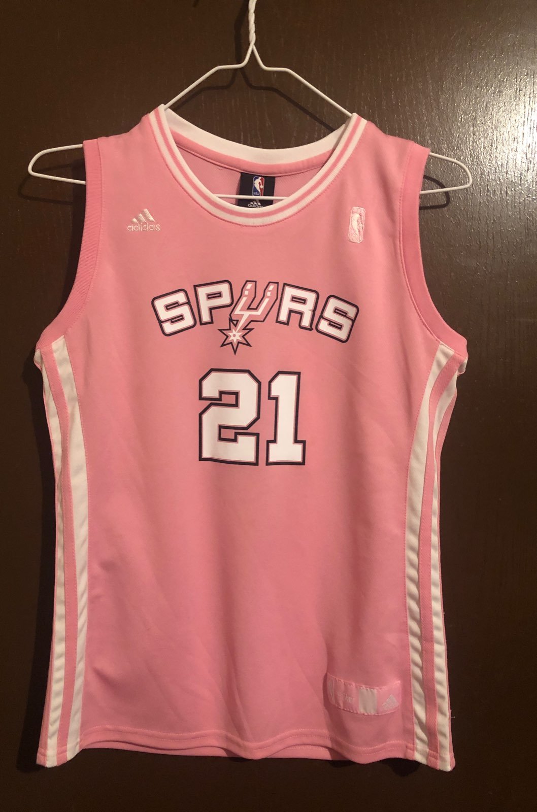 NBAAdidasYouthL(14)Spurs#21DuncanJersey