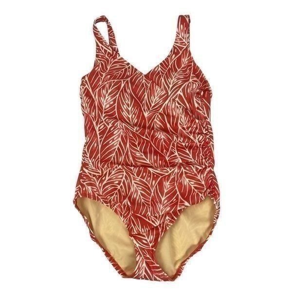 Lands' End one-Piece Wrap Tank Style Swimsuit size 8