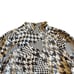 Maeve x Anthropologie Houndstooth Print Mock Neck Shirt Long Sleeve Size Small