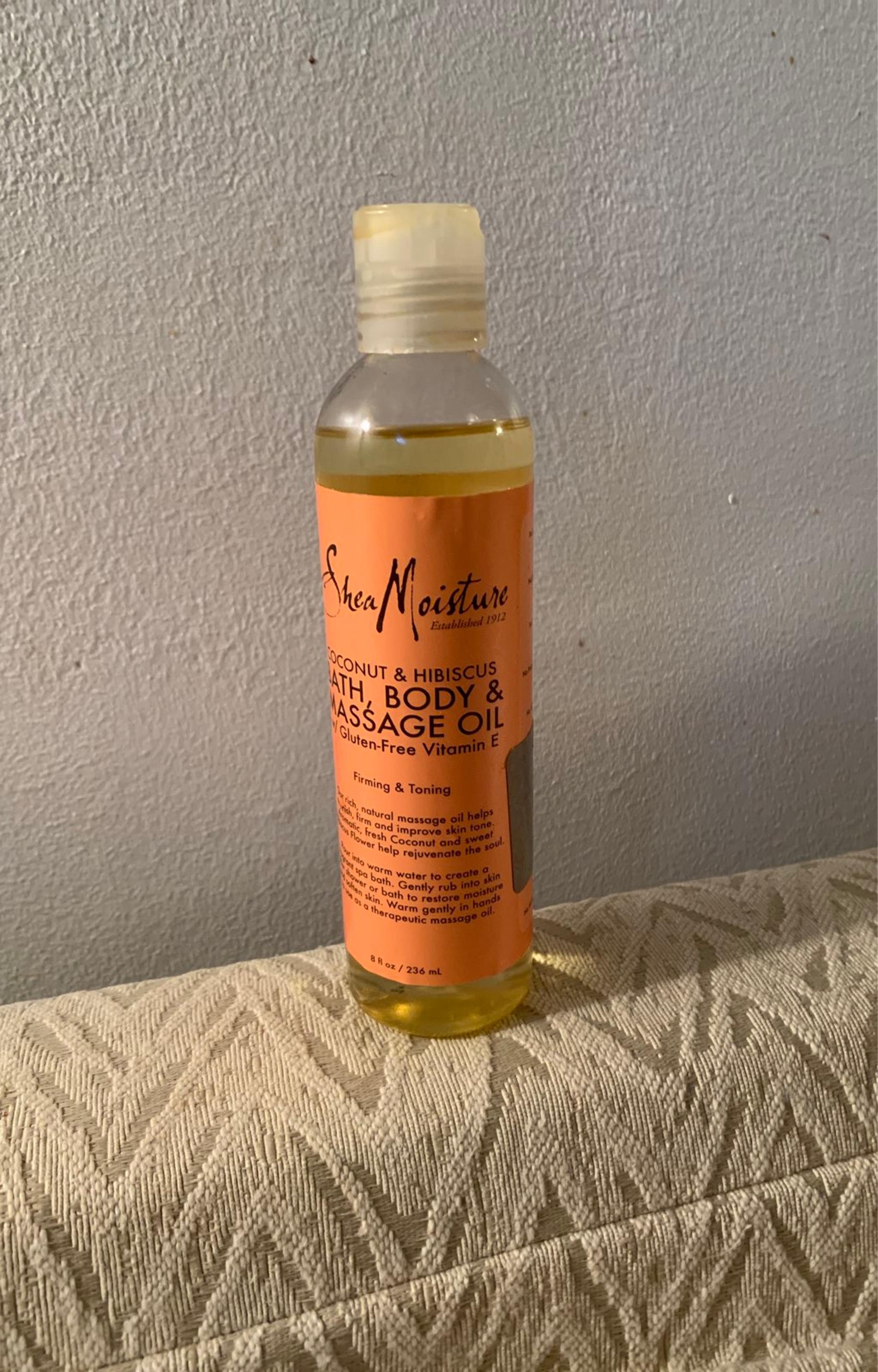 Shea Moisture bath body and message oil