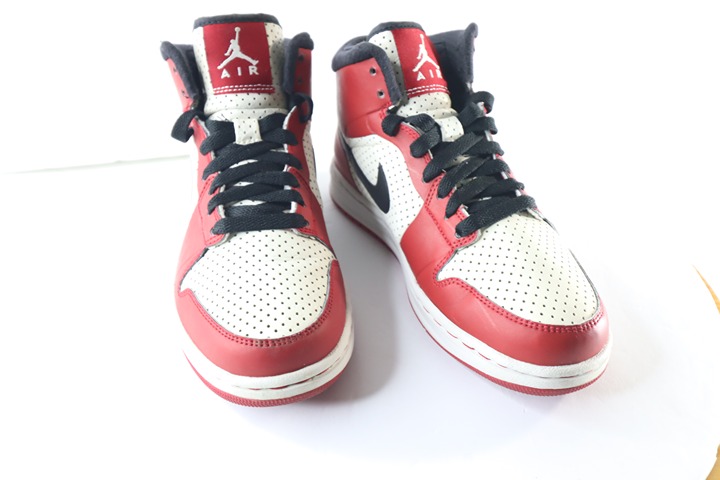 Nike Air Jordan Retro 1 Alpha 393733-101 3.5 Y Sneakers Red White Black