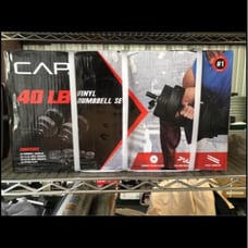 CAP Barbell 40-Pound Vinyl Dumbbell Set