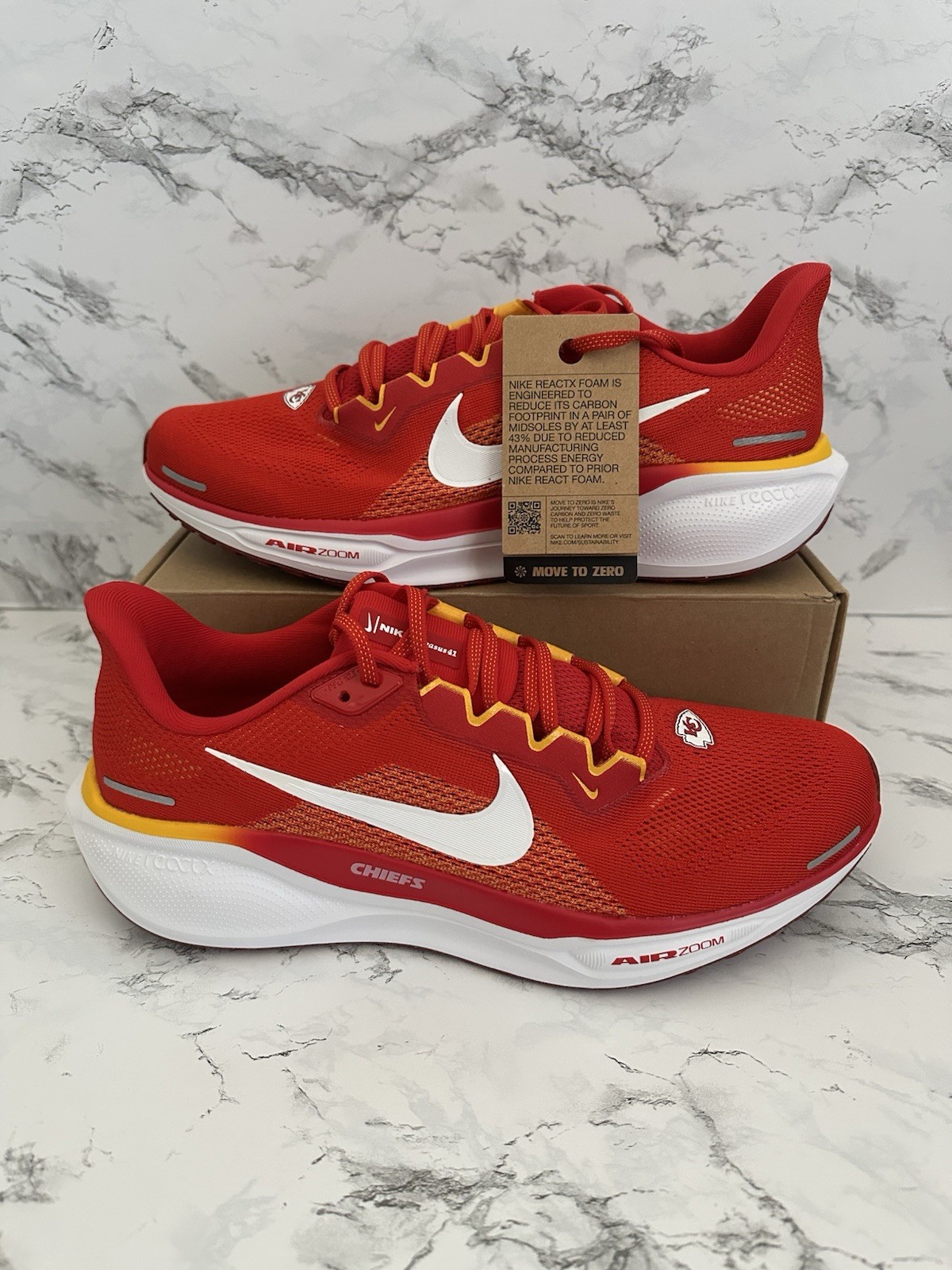 Nike Kansas City Chiefs Air Zoom Pegasus 41 Athletic Shoes Mahomes Men’s Size 11
