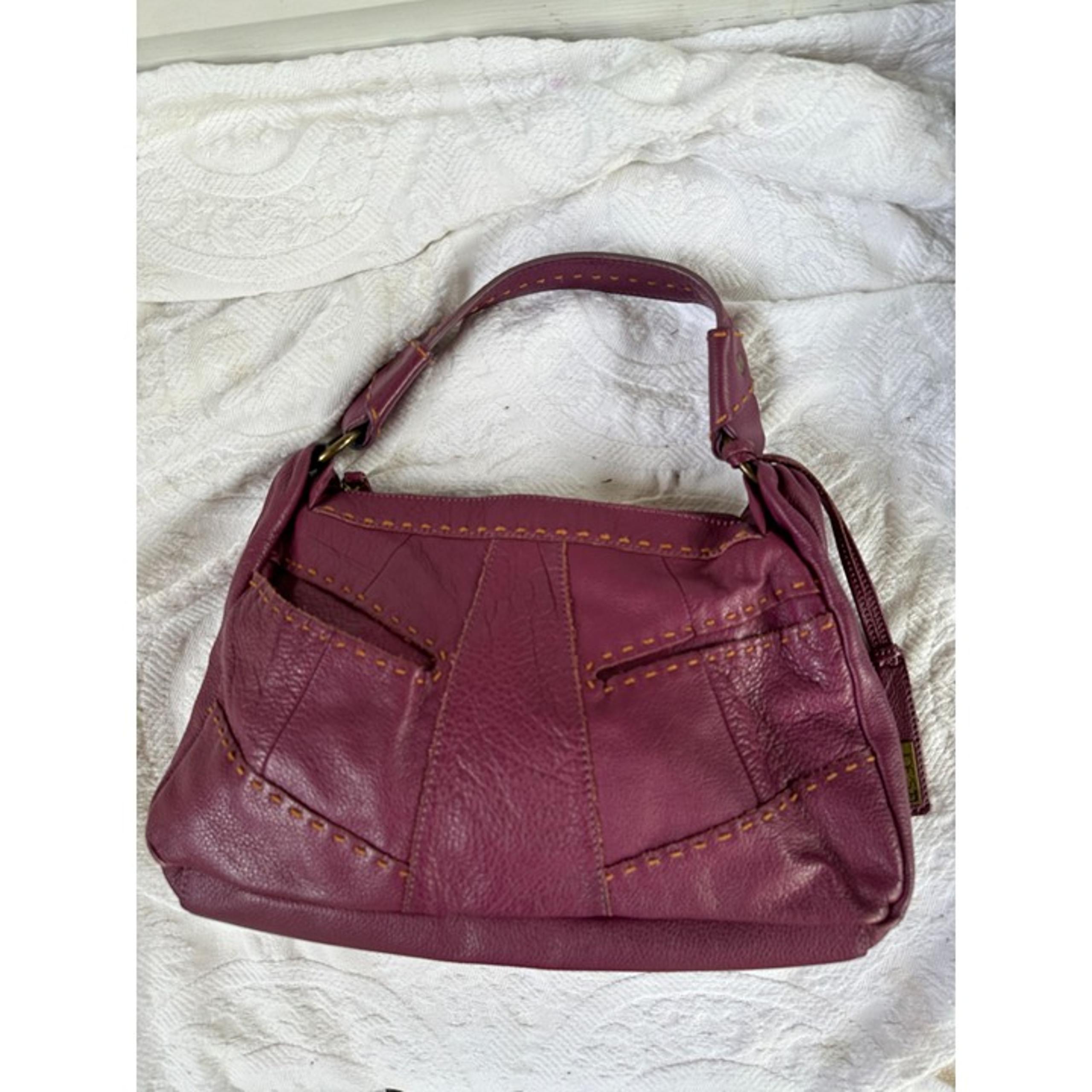 JOE'S JEANS VIOLET Purple LEATHER SHOULDER BAG