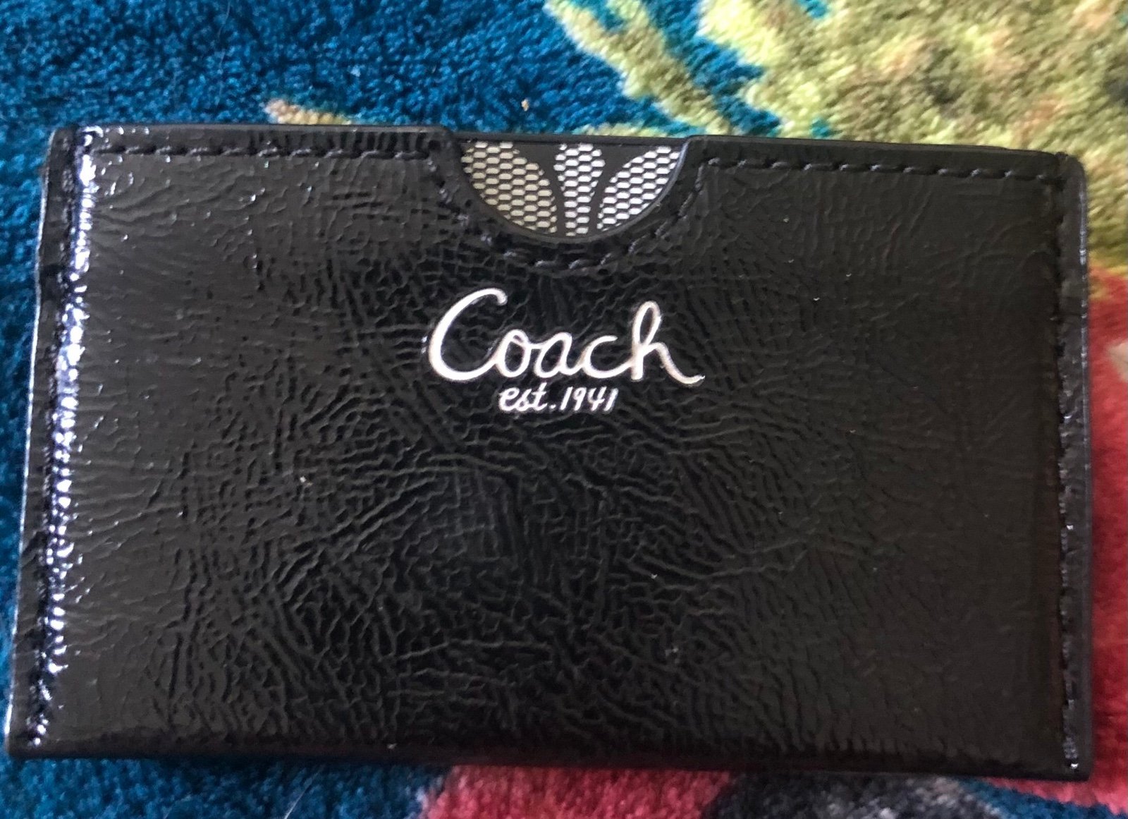COACH Purse Bag Handbag Mirror Credit Card size RARE
