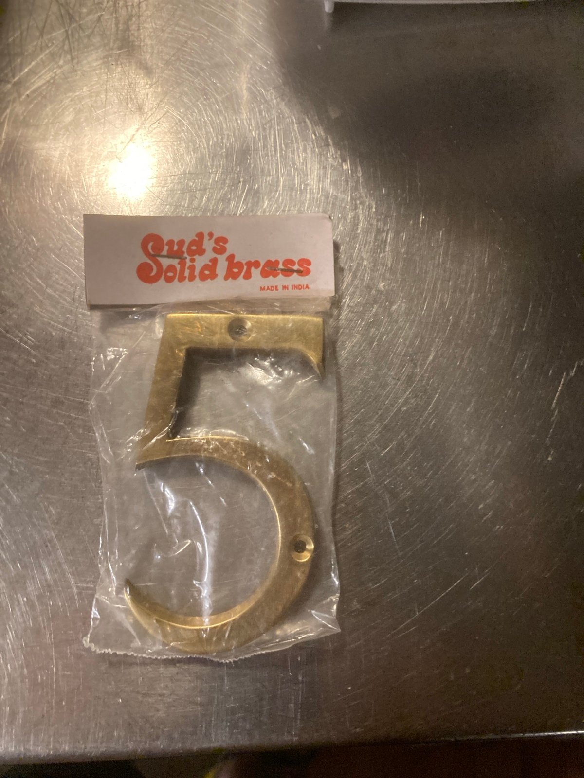 Qty 30- Sud’s solid brass number 5
