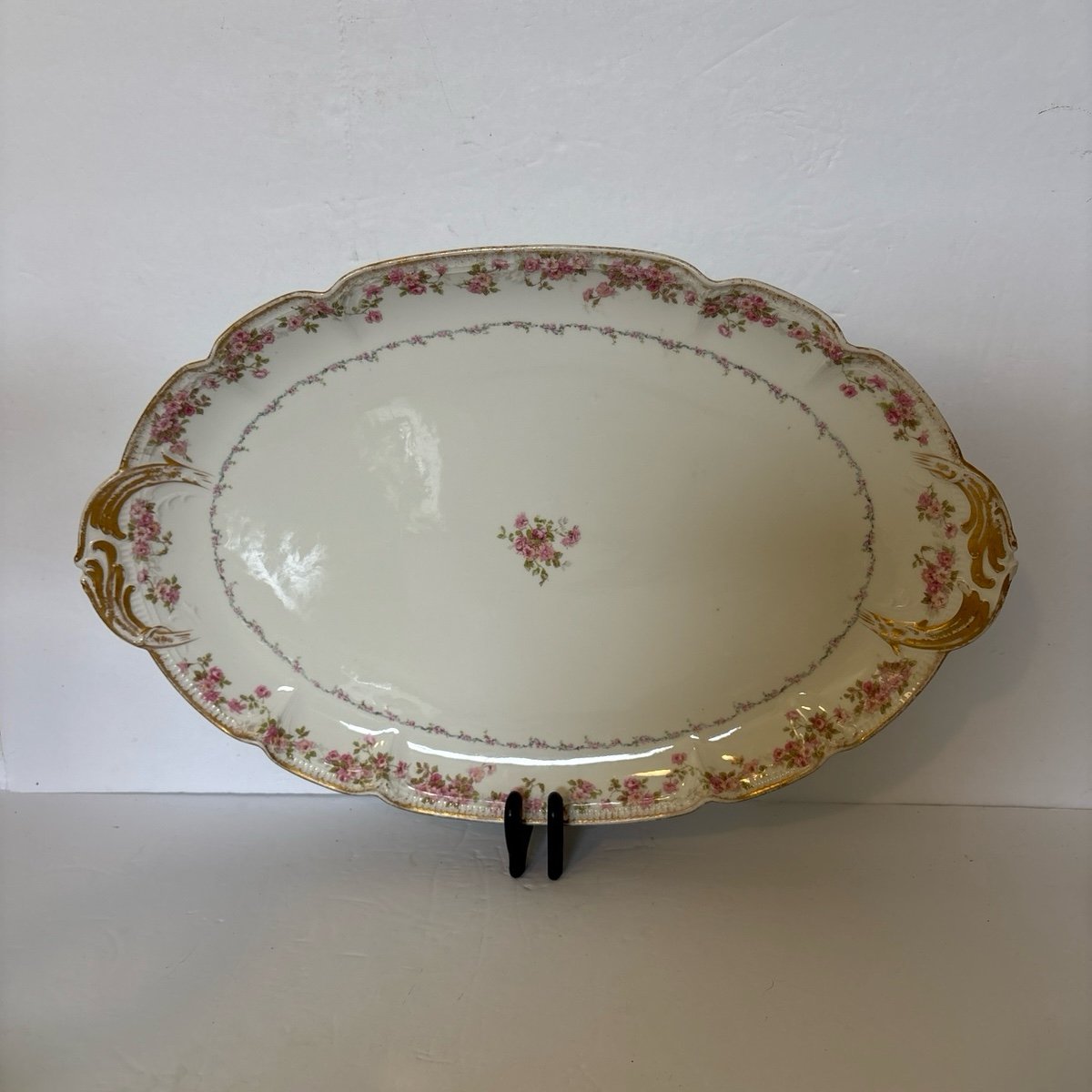 Antique Pierced Handled Tray by CH Field Haviland Limoges GDA France c1900