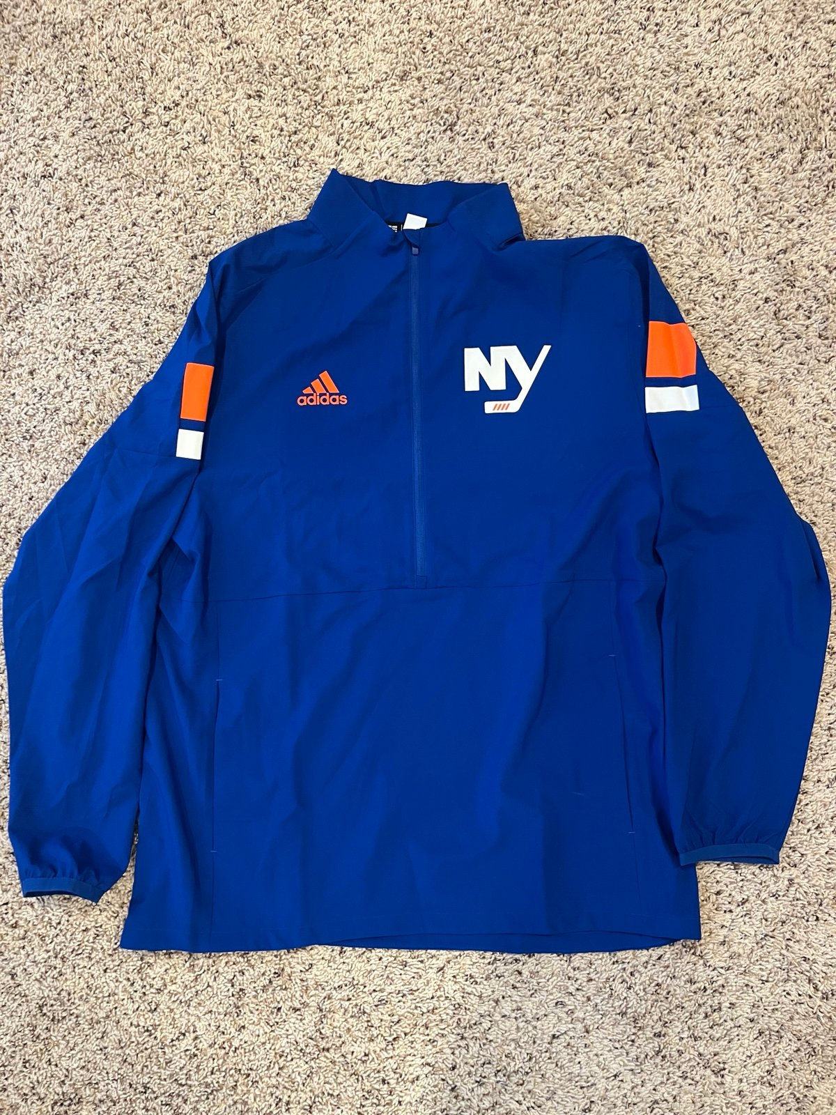 New York Islanders Adidas Men’s Performance Quarter Zip Medium