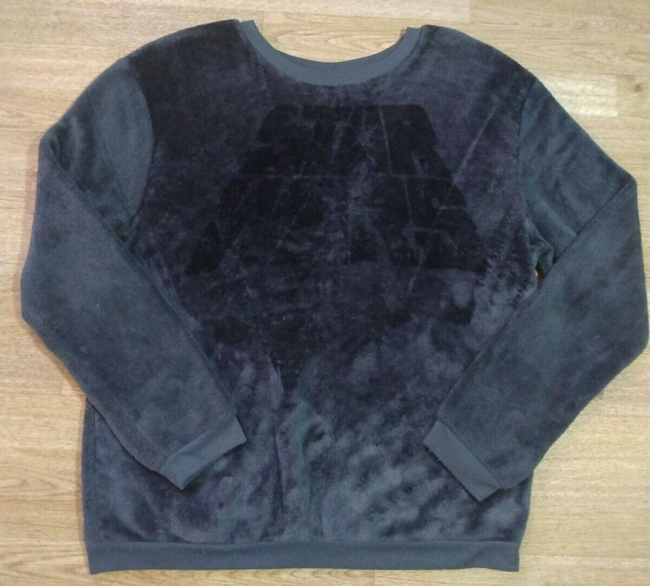 Star Wars Sweatshirt Youth Large 14 L Grey Fleece Pullover Spell Out Sweater