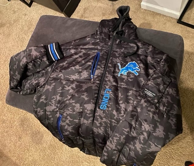 Detroit lions winter jacket