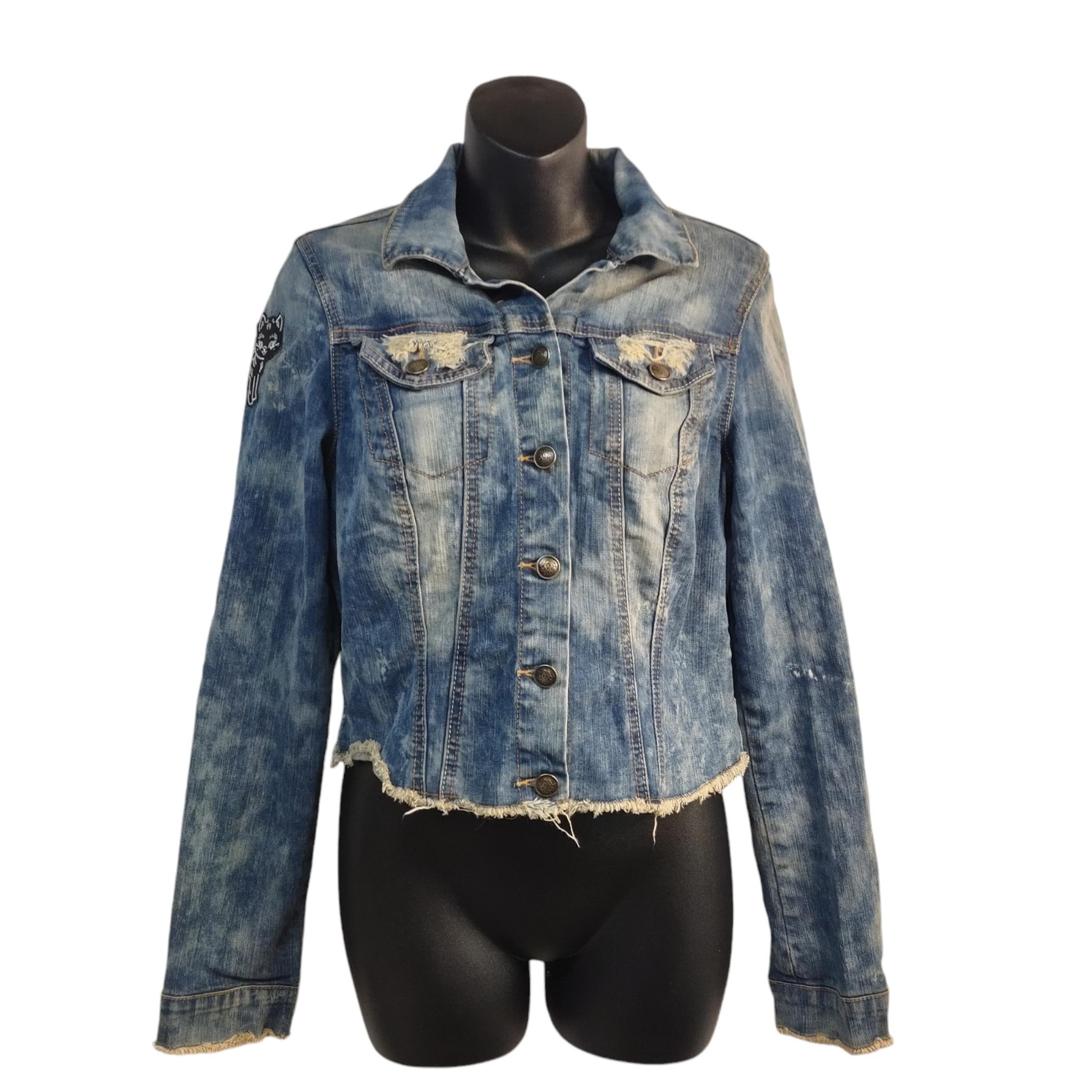 Jessica Simpson Jean Jacket Women's Blue Denim Jacket Size M