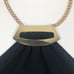 Cache Chain Link Mesh Black Halter Top