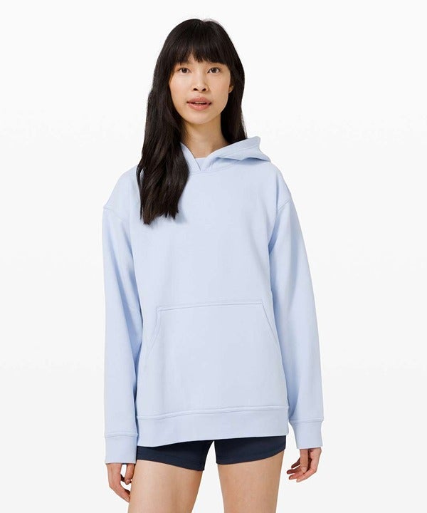 Lululemon All Yours Hoodie Fleece Pullover Sweatshirt in Daydream (light Blue) 8