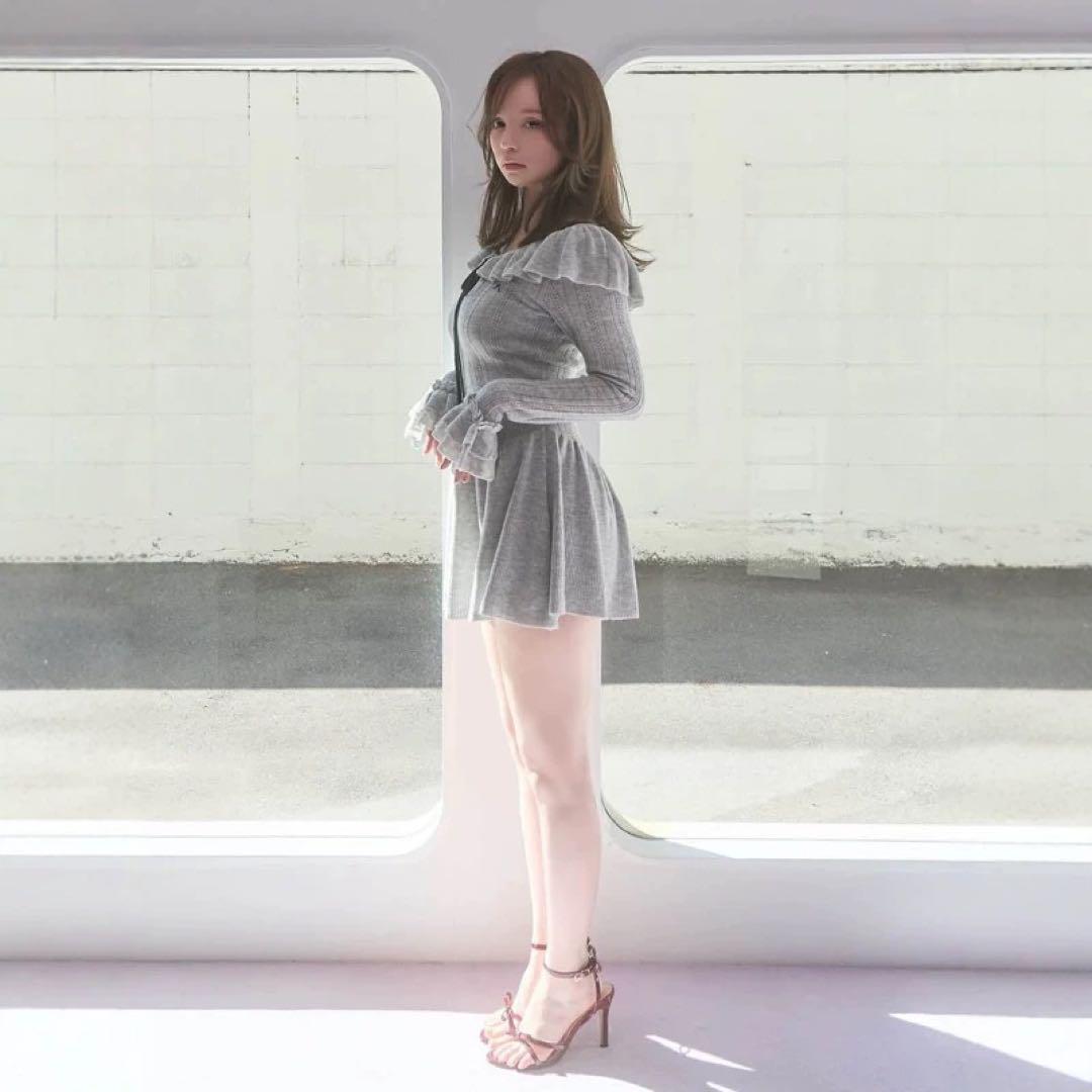 Amari ribbon mini dress