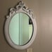 Distressed White Decorative Mirror