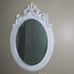 Distressed White Decorative Mirror
