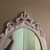 Distressed White Decorative Mirror