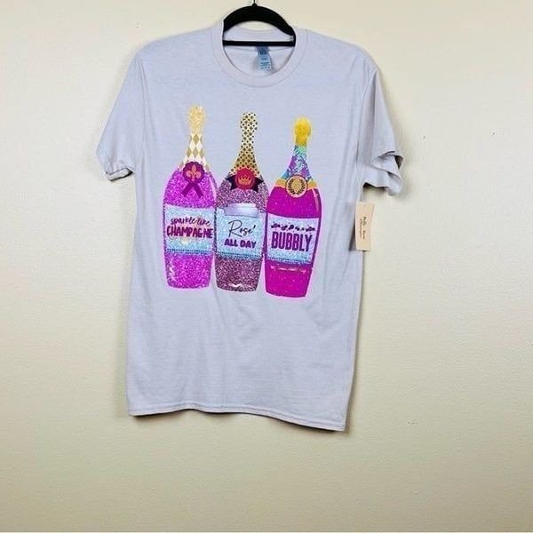NWT Champagne T Shirt Pink Tan Size S