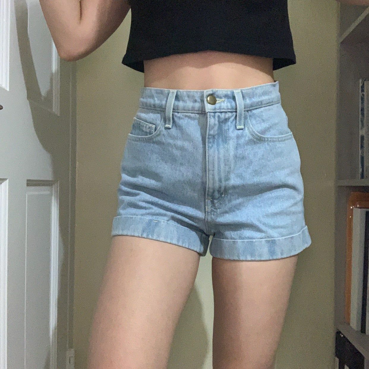 American Apparel Mom Jean Shorts
