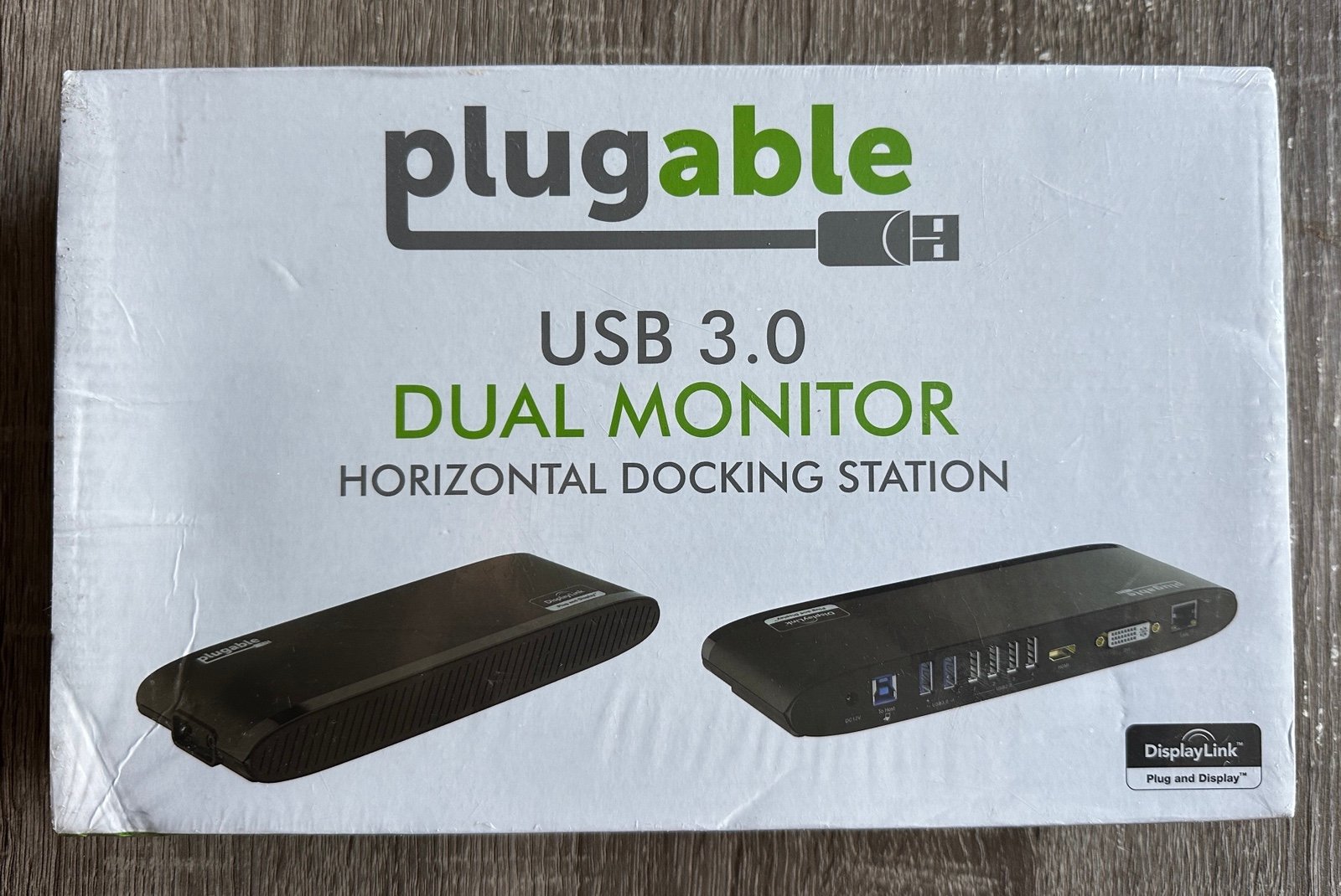 Plugable UD-3900H USB 3.0 6-Port Dual Monitor Horizontal Docking Station