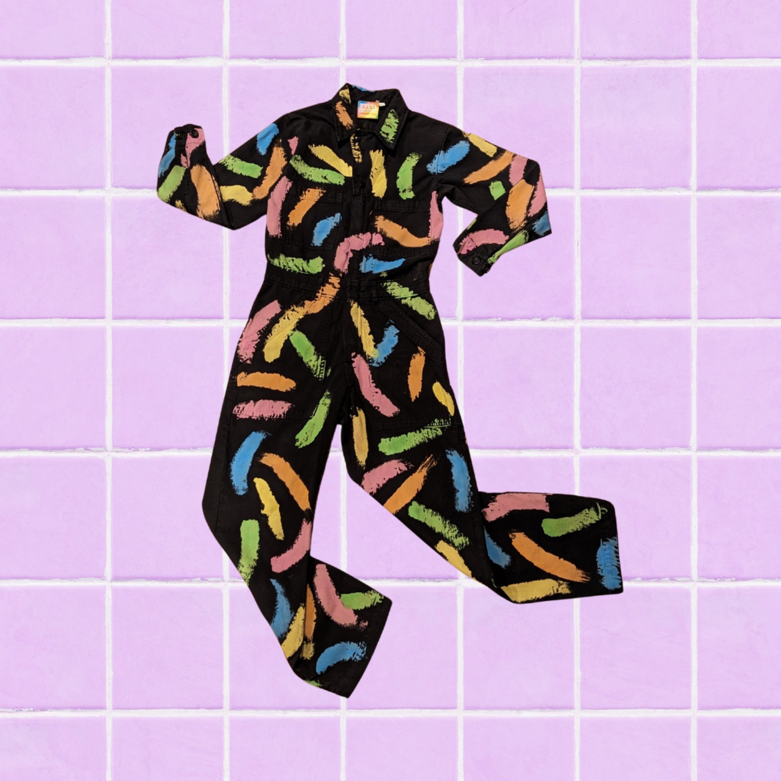 Big Bud Press Paint Stroke 5yr Anniversary Collection Everyday Jumpsuit Size XS