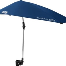 Umbrella Beach Chair Clamp on Stroller Shade Sun Block Camping Tent Canopy Blue
